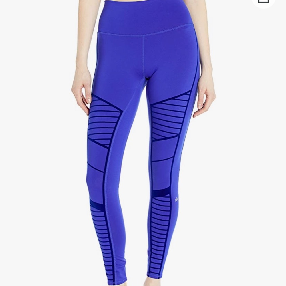 Alo Yoga Women's High Waist Flocked Moto Legging